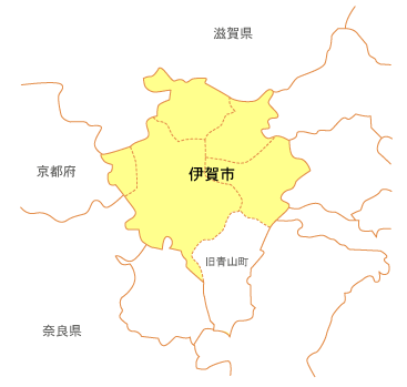 伊賀市のマップの写真