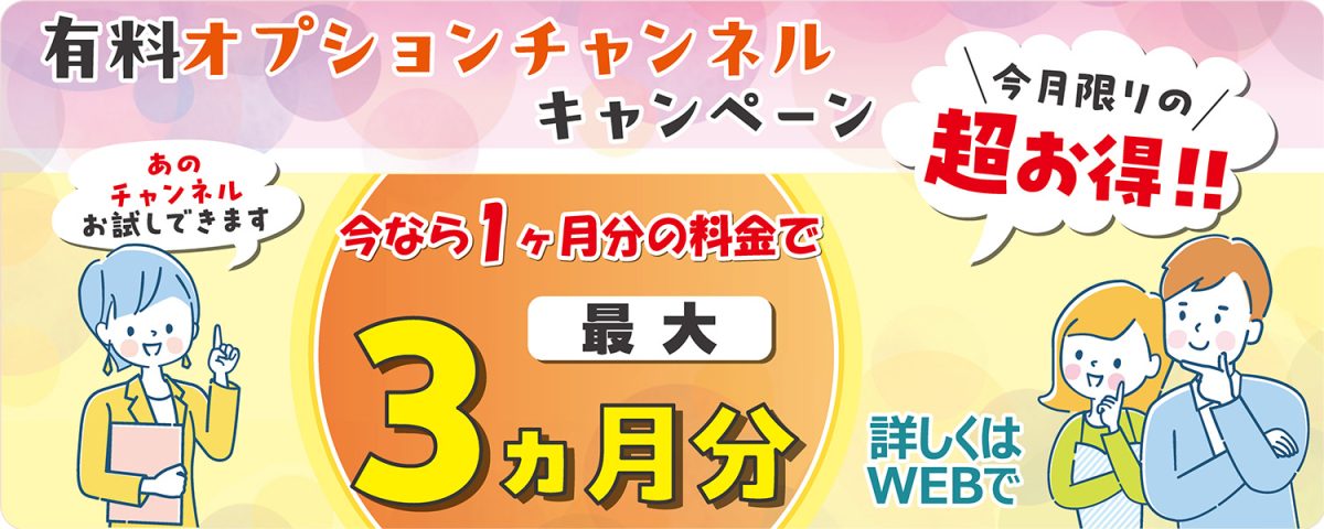 オプションチャンネルキャンペーン